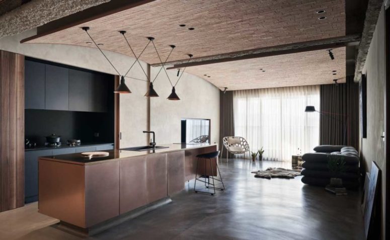 Industrial Residence With Natural Touches And Textures