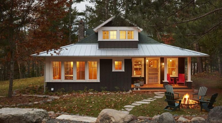 Rustic North Woods Cabin With A Very Cozy Feel
