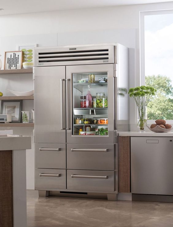 Using a simple gentle cleaner is enough for cleaning such a fridge and it will last longer without scratches.
