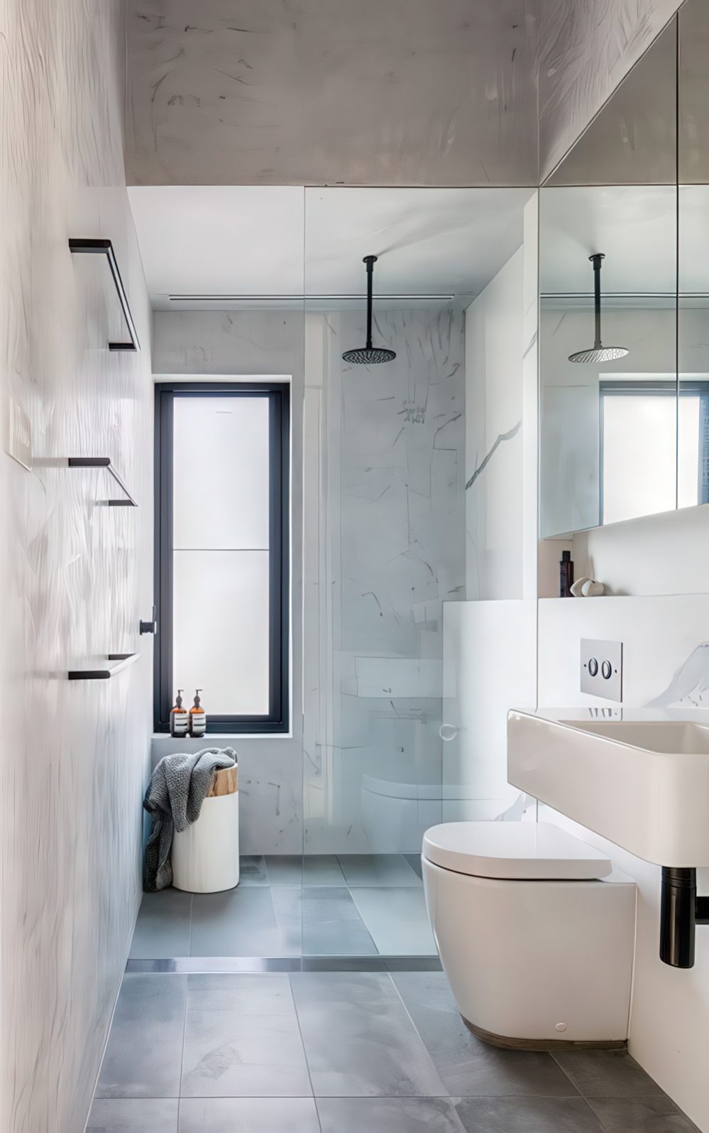 A tall window is placed on the side strategically to enjoy the views when possible and to add much light.