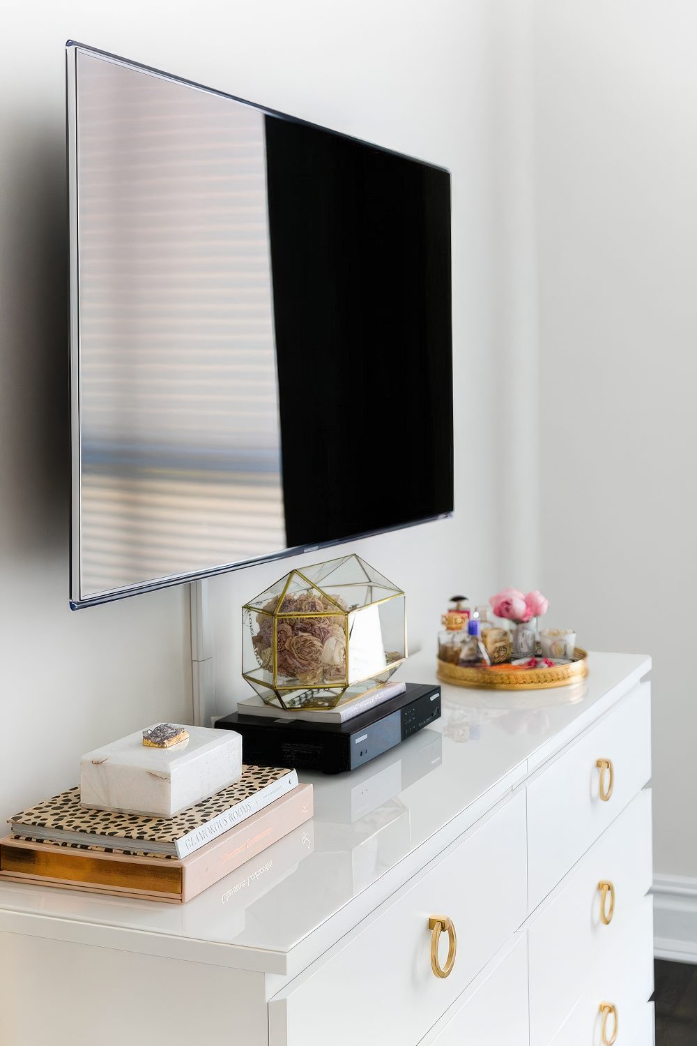 A wi-fi router placed right in the sight is another cool idea, it can be part of your decor and will look cool.