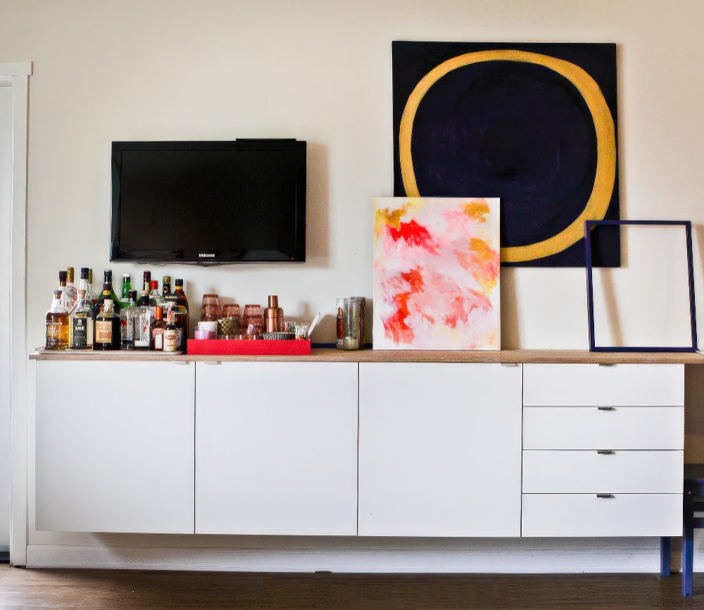 Floating units look even more interesting than those you put on a floor.