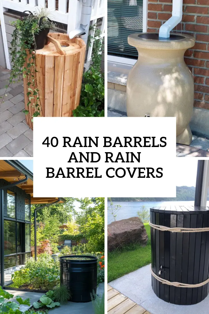 rain barrels and rain barrel covers