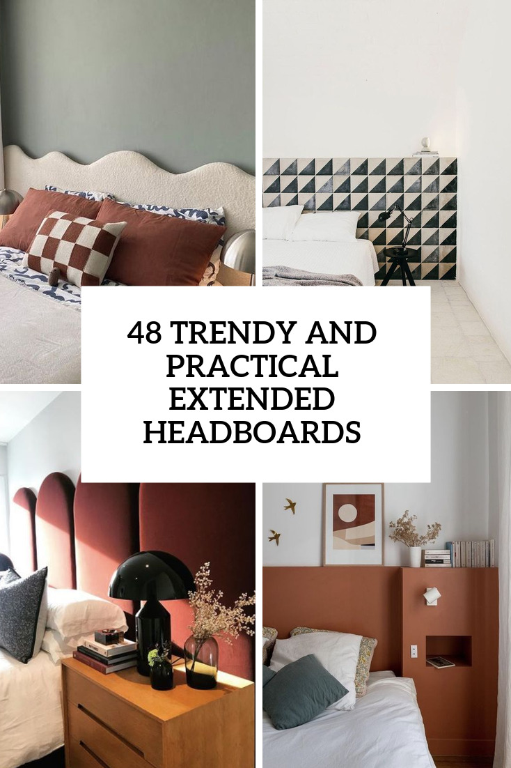 48 Extended Headboard Ideas To Transform Your Bedroom