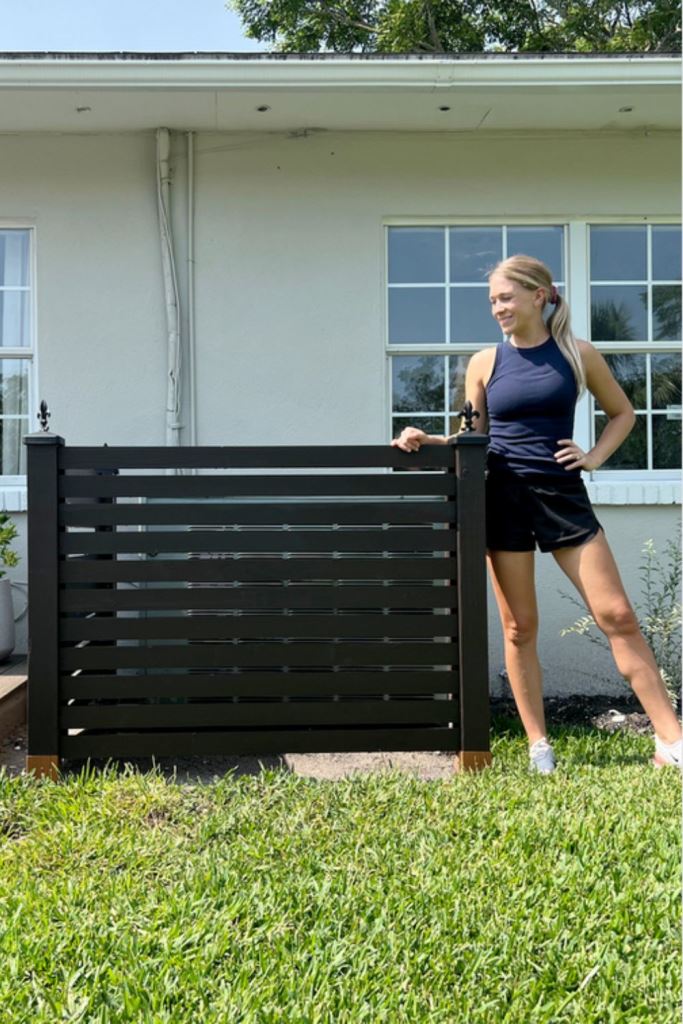 The unit is hidden with simple black screens, and this is a fast and easy craft. 

(via homewithstefani).