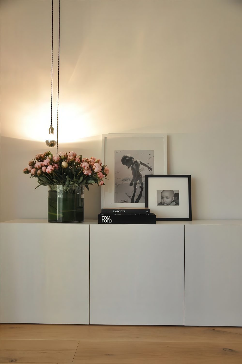 Simple IKEA Besta storage unit.