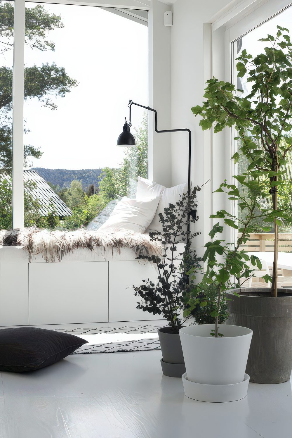 IKEA Besta unit as a daybed.